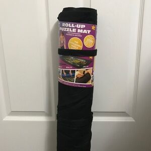 Buffalo Games Roll Up Puzzle Mat Assembly Fits Up To 1500 Piece Puzzle Black
